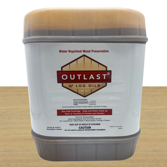 Outlast Q8 Log Oil - 5 Gallons - FREE SHIPPING Outlast CTA Products