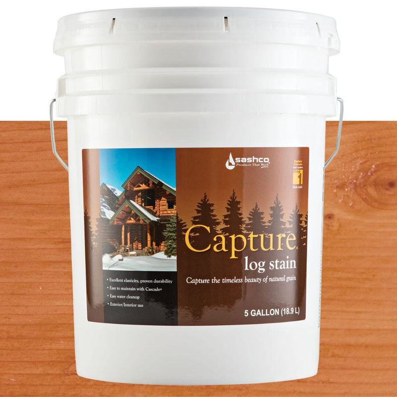 Load image into Gallery viewer, Capture Log Stain - 5 Gallons - FREE SHIPPING Sashco