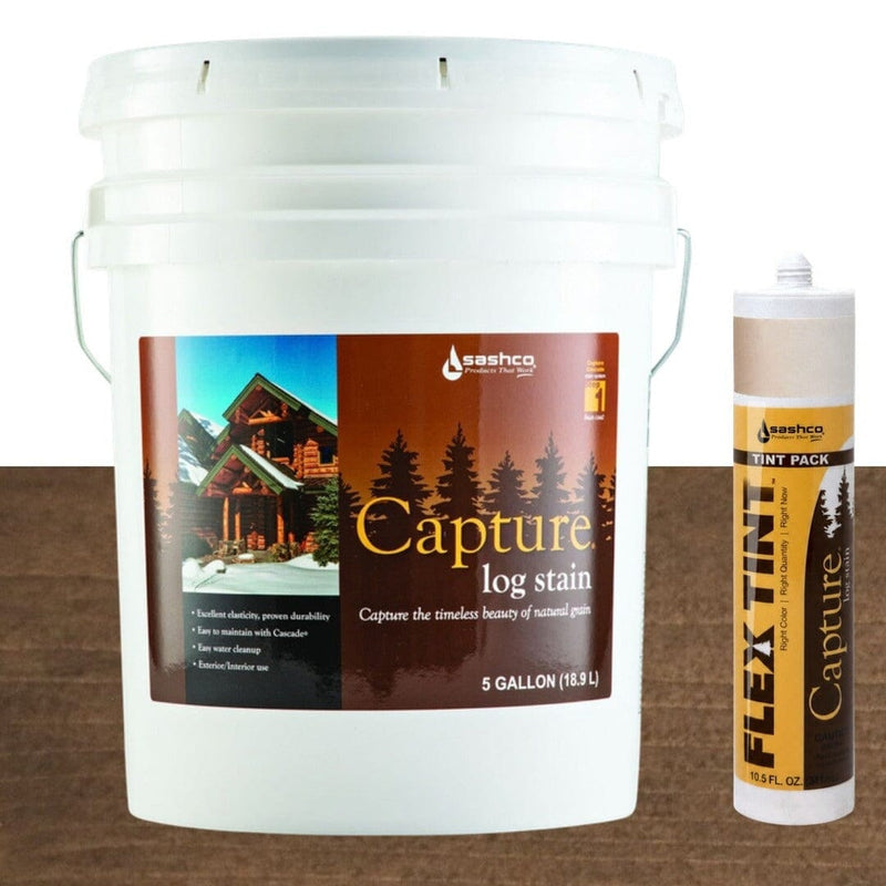 Load image into Gallery viewer, Capture Log Stain - 5 Gallons - FREE SHIPPING Sashco