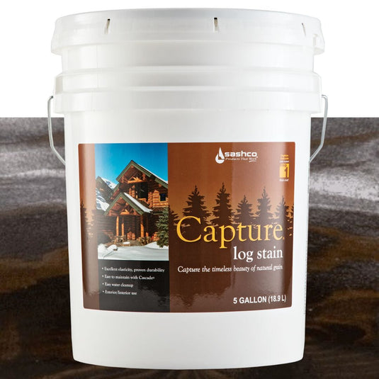 Capture Log Stain - 5 Gallons - FREE SHIPPING Sashco