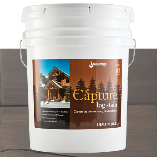 Capture Log Stain - 5 Gallons - FREE SHIPPING Sashco