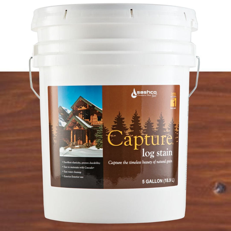 Load image into Gallery viewer, Capture Log Stain - 5 Gallons - FREE SHIPPING Sashco
