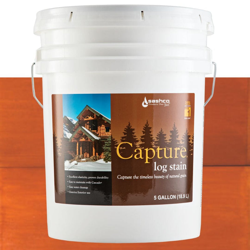 Load image into Gallery viewer, Capture Log Stain - 5 Gallons - FREE SHIPPING Sashco