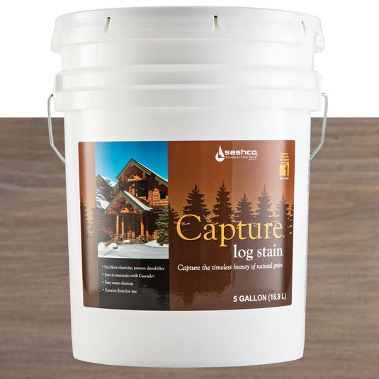 Capture Log Stain - 5 Gallons - FREE SHIPPING Sashco