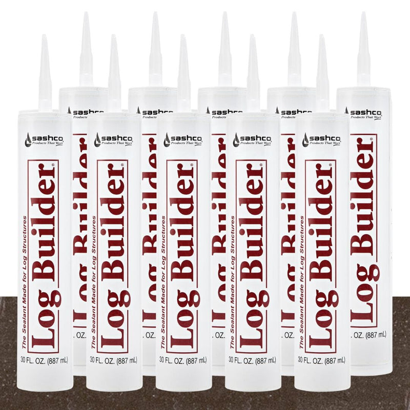 Load image into Gallery viewer, Log Builder Caulk (10) 30oz Tubes - FREE SHIPPING Sashco
