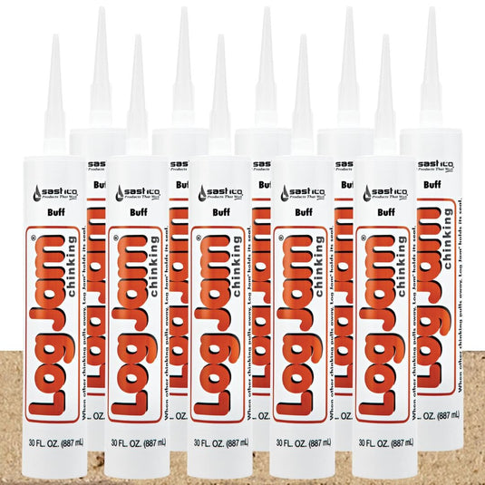 Log Jam Chinking - (10) 30oz Tubes - FREE SHIPPING Sashco