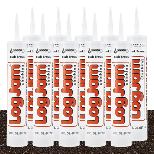 Log Jam Chinking - (10) 30oz Tubes - FREE SHIPPING Sashco