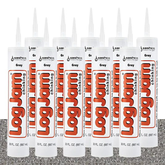 Log Jam Chinking - (10) 30oz Tubes - FREE SHIPPING Sashco