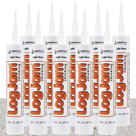 Log Jam Chinking - (10) 30oz Tubes - FREE SHIPPING Sashco