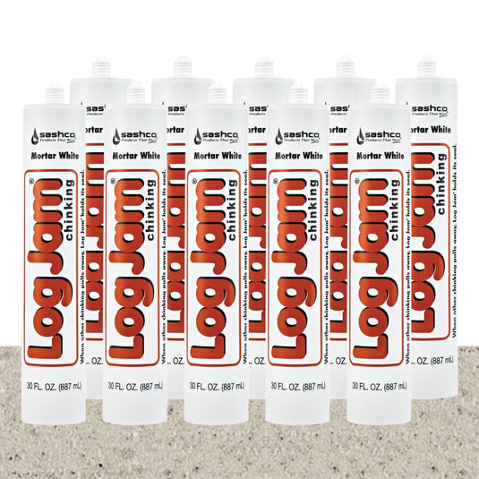 Log Jam Chinking - (10) 30oz Tubes - FREE SHIPPING Sashco