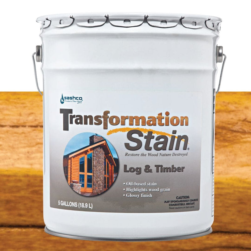 Load image into Gallery viewer, Transformation Log and Timber Stain - 5 Gal - FREE SHIPPING Sashco