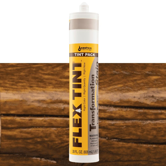 Transformation Log and Timber Flex Tint Stains Sashco