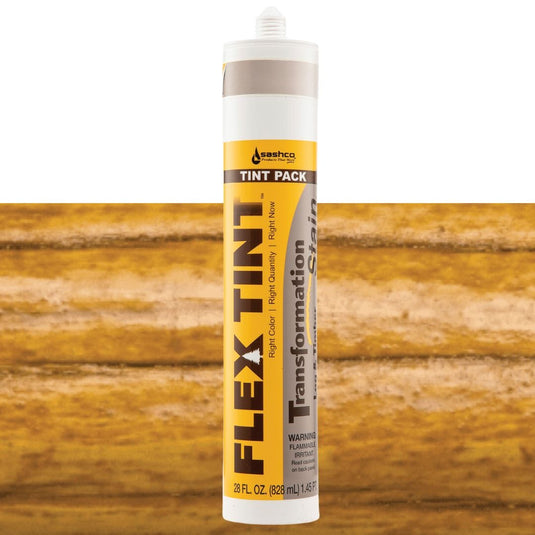 Transformation Log and Timber Flex Tint Stains Sashco