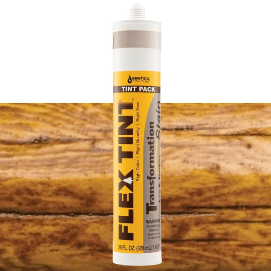 Transformation Log and Timber Flex Tint Stains Sashco