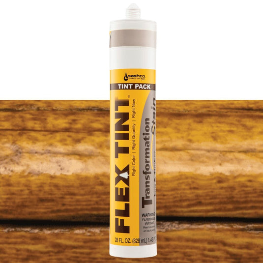 Transformation Log and Timber Flex Tint Stains Sashco