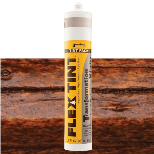 Transformation Log and Timber Flex Tint Stains Sashco