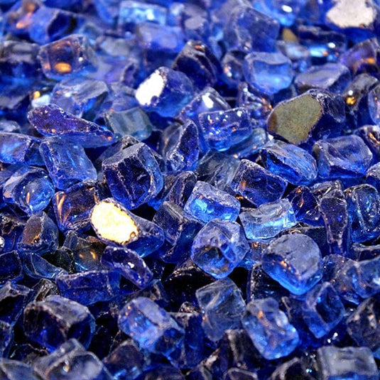 1/2 Inch Colbalt RF Fire Pit Glass Western Log Home Supply