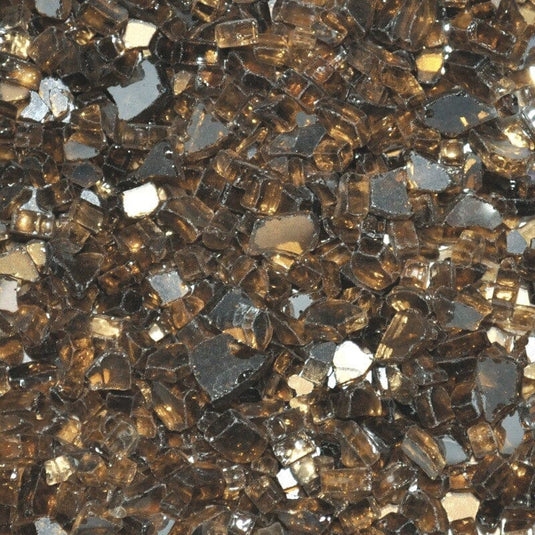 1/4 Inch Copper Reflective 1 Lb. Fire Pit Glass Western Log Home Supply