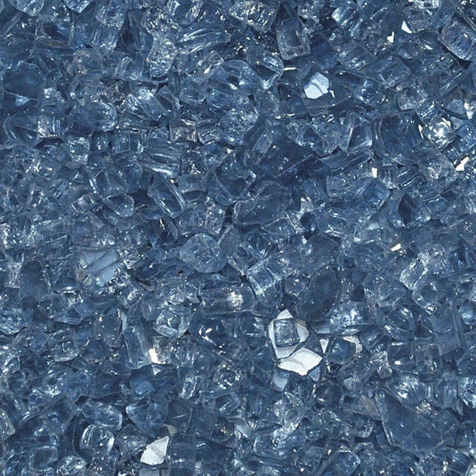 1/4 Inch Pacific Blue 1 Lb. Fire Pit Glass Western Log Home Supply