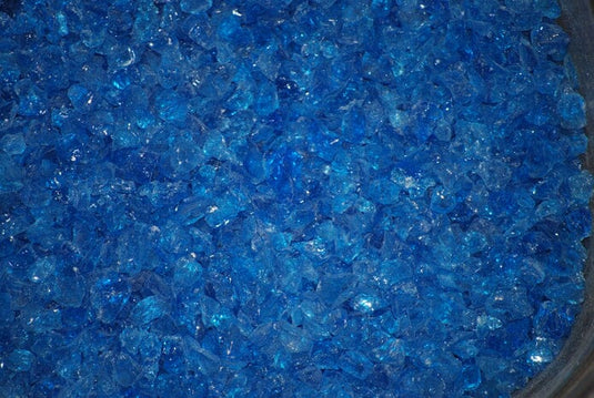 3/4 Inch CO Blue 3 Fire Pit Glass Western Log Home Supply