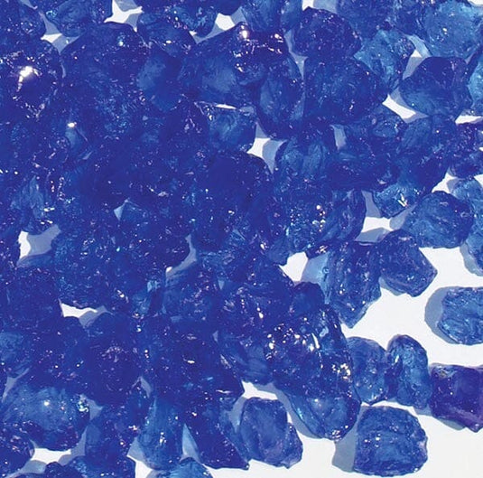 3/4 Inch CO Blue 5 Fire Pit Glass Western Log Home Supply