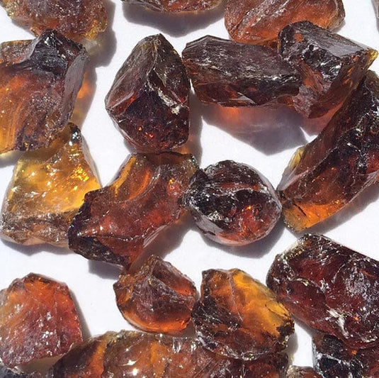 3/4 Inch CS Amber 7 Fire Pit Glass Western Log Home Supply