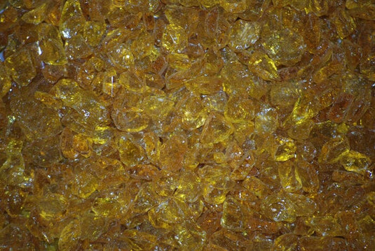 3/4 Inch Yellow Fire Pit Glass Western Log Home Supply