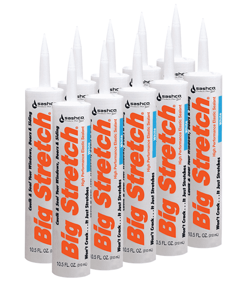 Big Stretch Caulking (12) 10.5oz Tubes Sashco