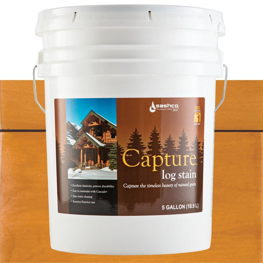 Capture Log Stain - 5 Gal - FREE SHIPPING Sashco