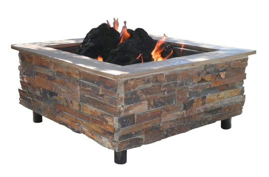FireScapes Virginian Gas Fire Pit - Square or Octagon Western Log Home Supply