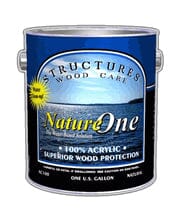 Structures Wood Care NatureOne® 100% Acrylic Exterior Stain 1 and 5 Gallons Structures Wood Care