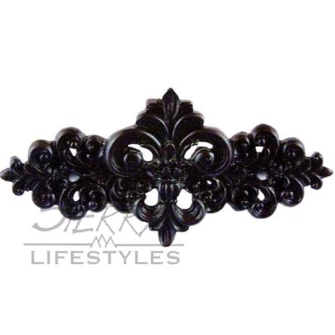 Fleur De Lis Pull - Black Western Log Home Supply