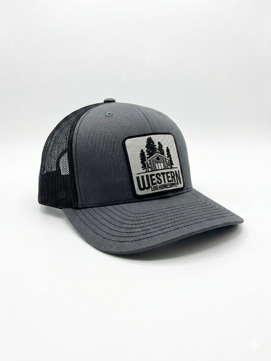 Gray and Black Adjustable Hat