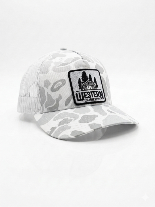 White Camo Adjustable Hat