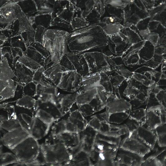 1/2 Inch Black Fire Pit Glass Western Log Home Supply
