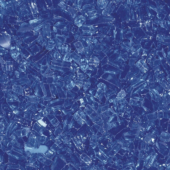 1/4 Inch Cobalt Blue 1 Lb. Fire Pit Glass Western Log Home Supply