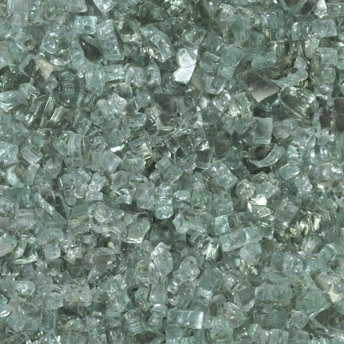 1/4 Inch Evergreen Reflective 1 Lb. Fire Pit Glass Western Log Home Supply