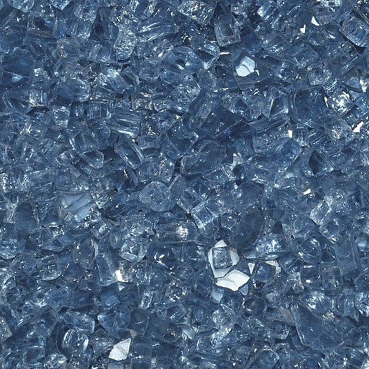 1/4 Inch Pacific Blue 1 Lb. Fire Pit Glass Western Log Home Supply