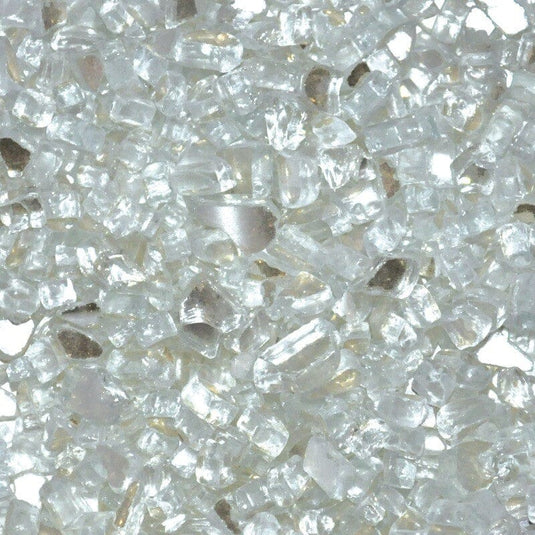 1/4 Inch Platinum Reflective 1 Lb. Fire Pit Glass Western Log Home Supply