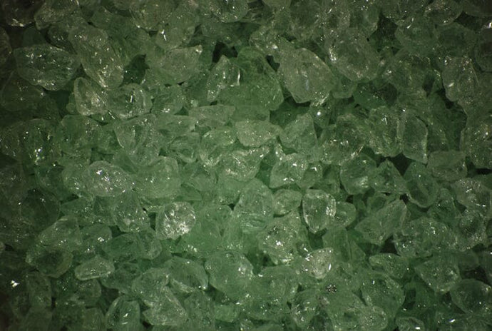 3/4 Inch CR Green 1 Fire Pit Glass Western Log Home Supply