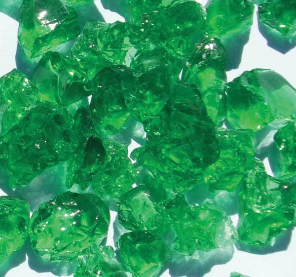 3/4 Inch CR Green 4 Fire Pit Glass Western Log Home Supply