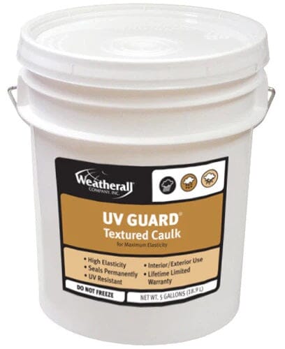 UV Guard Textured Caulk - 5 Gallons - FREE SHIPPING Weatherall