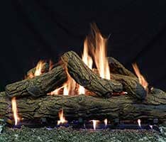Country Oak Ceramic Fire Pit Log Set Western Log Home Supply