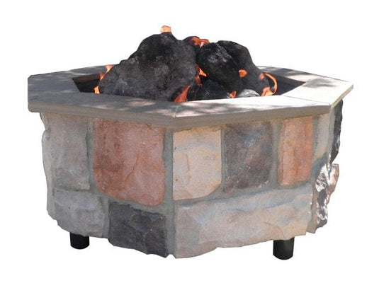FireScapes Smooth Ledge Gas Fire Pit - Square or Octagon Western Log Home Supply