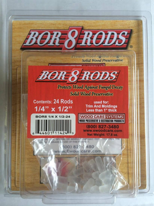 Impel Borate Rods - 1/4" x 1/2" (24 box, 100 box, 500 box) Western Log Home Supply