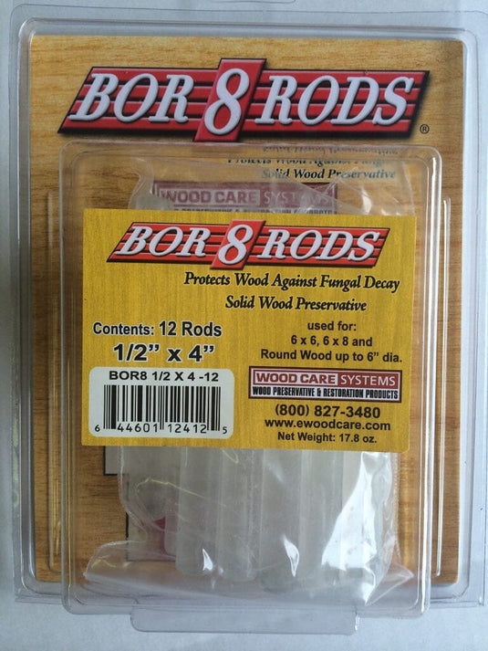 Impel Borate Rods - 1/2" x 4" (12 box, 100 box, 750 box) Western Log Home Supply