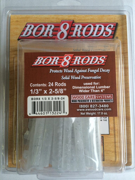 Impel Borate Rods - 1/3" x 2-5/8" (24 box, 100 box) Western Log Home Supply
