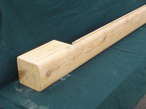 5' Red Cedar Smooth Corner Tails (Right or Left) Western Log Home Supply