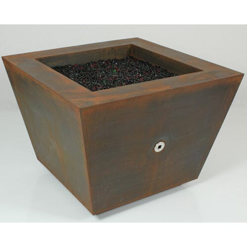 New Pyramid Cor-Ten Steel Fire Pit - FREE SHIPPING! Western Log Home Supply