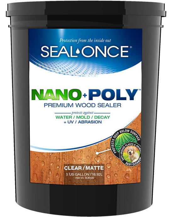 Seal Once Eco Friendly Plus Poly Wood Stain - 5 Gallons - FREE SHIPPING Seal Once
